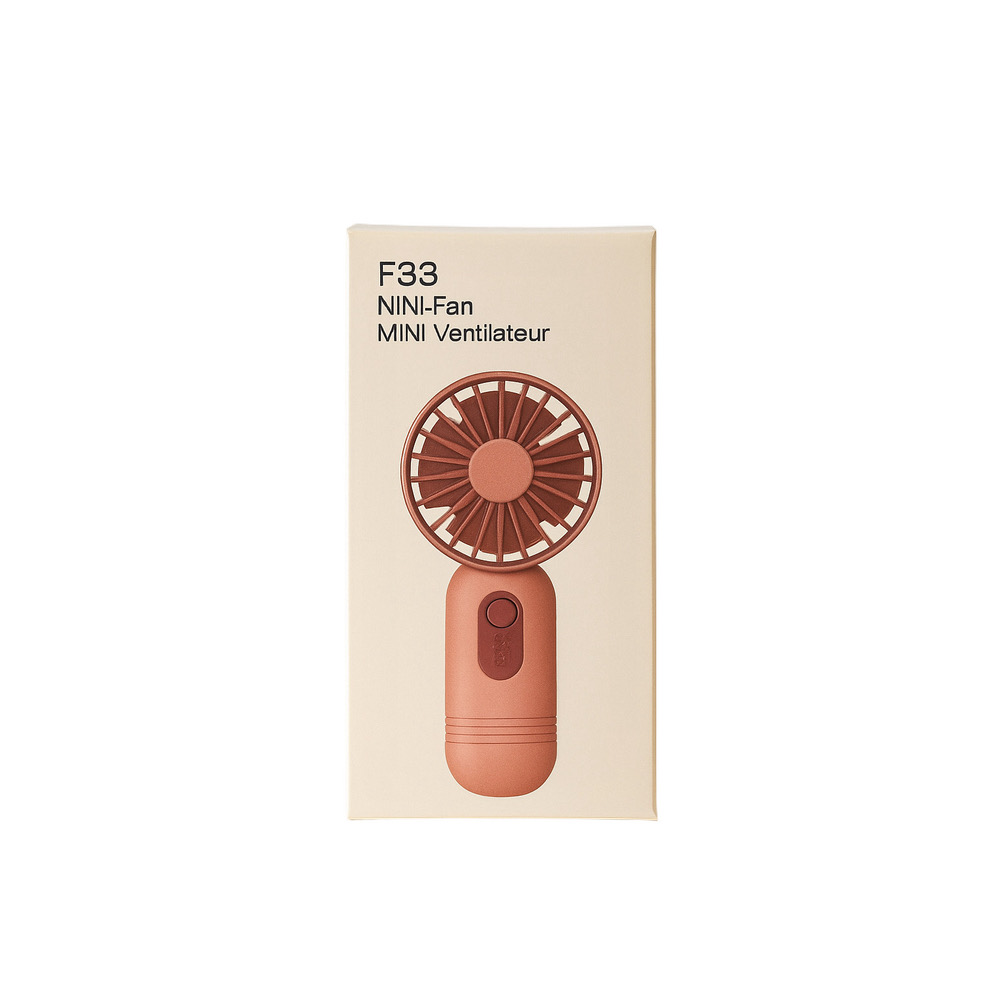 F33 Portable Handheld Mini Fan USB Rechargeable Personal Cooling Fan